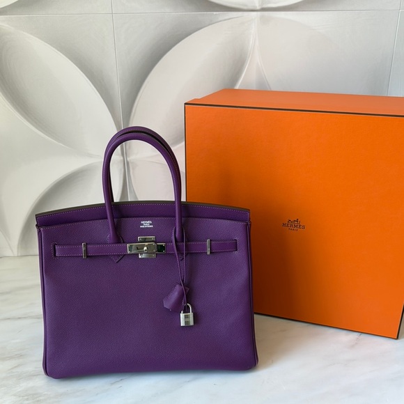 Hermès Birkin 35 handbag in Anemone Epsom! - Picture 1 of 17